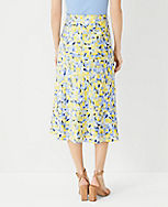 Petite Lemon Blossom Pull On Midi Slip Skirt carousel Product Image 2