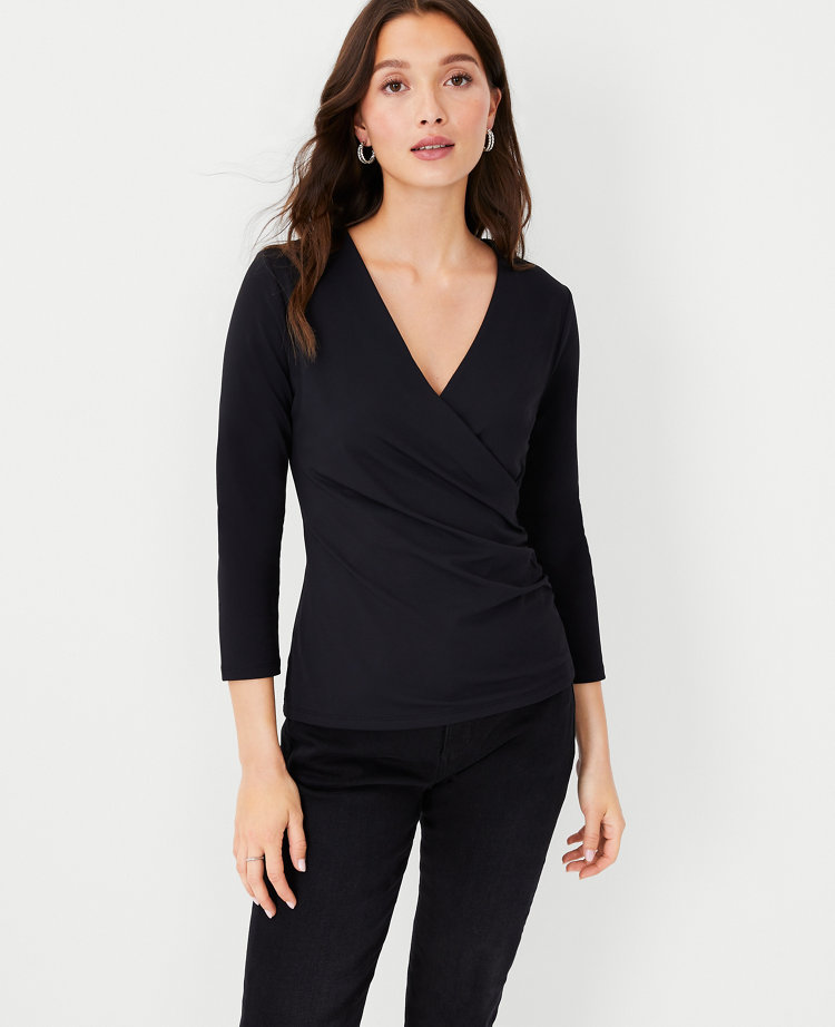 Refined Stretch Wrap Top