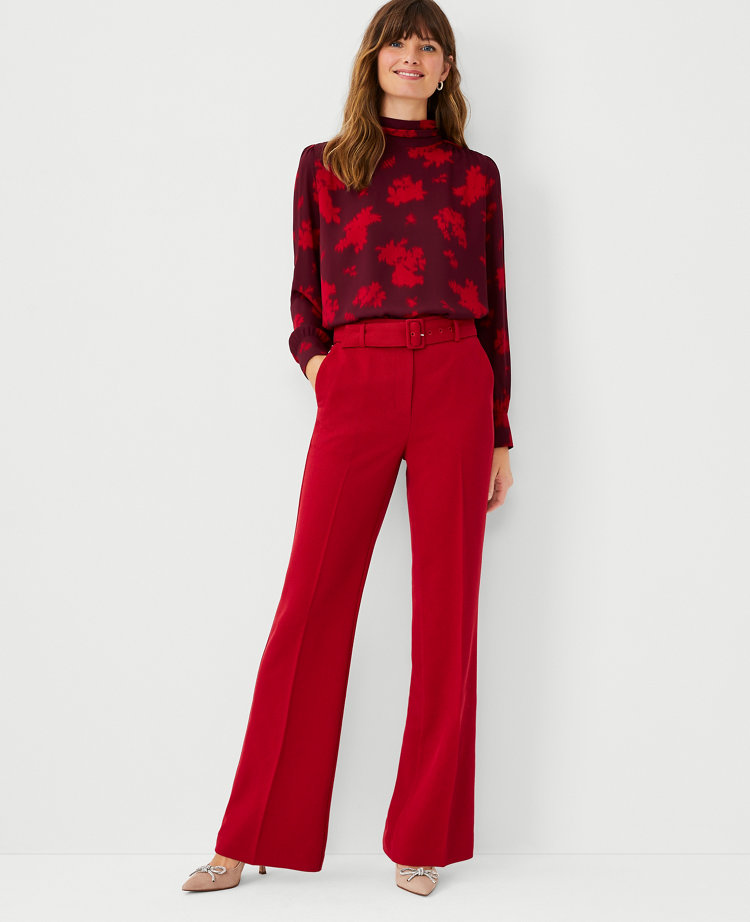 The High Waist Belted Boot Cut Pant