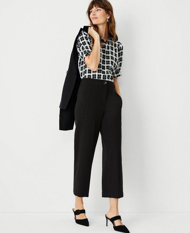 Ann taylor wide 2025 leg crop pants