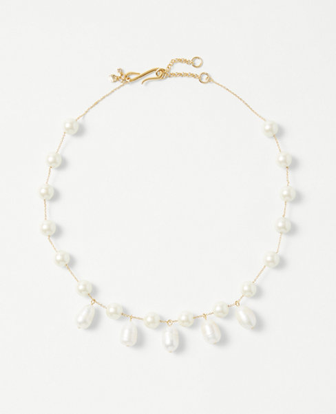 Freshwater Pearl Drop Statement Necklace | Ann Taylor