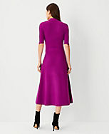Belted Mock Neck Sweater Dress carousel Product Image 2