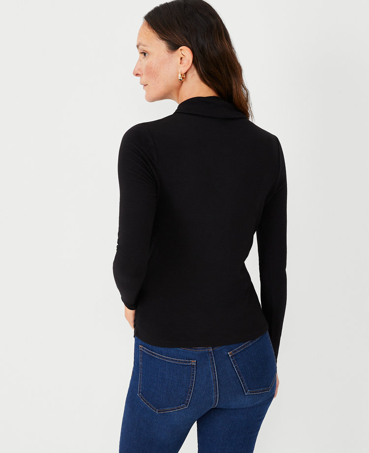 Shawl Collar Wrap Top