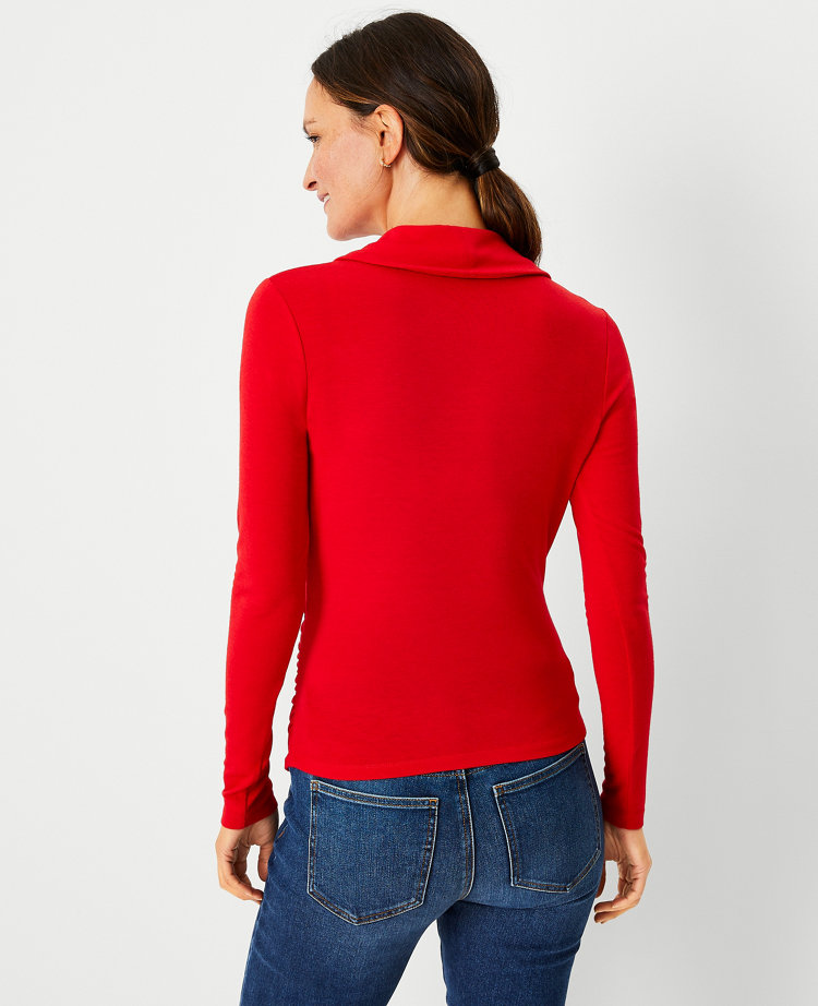 Shawl Collar Wrap Top