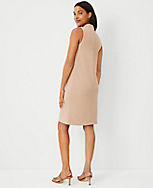 The Petite Mock Neck Shift Dress in Double Knit carousel Product Image 2