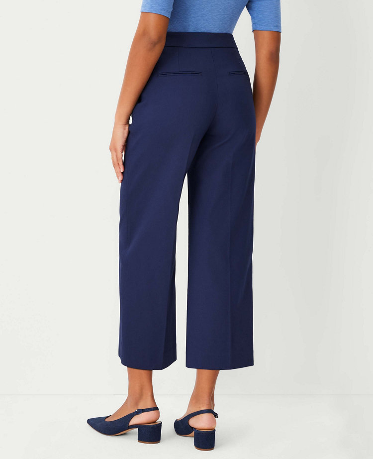 Ann taylor wide shop leg crop pants