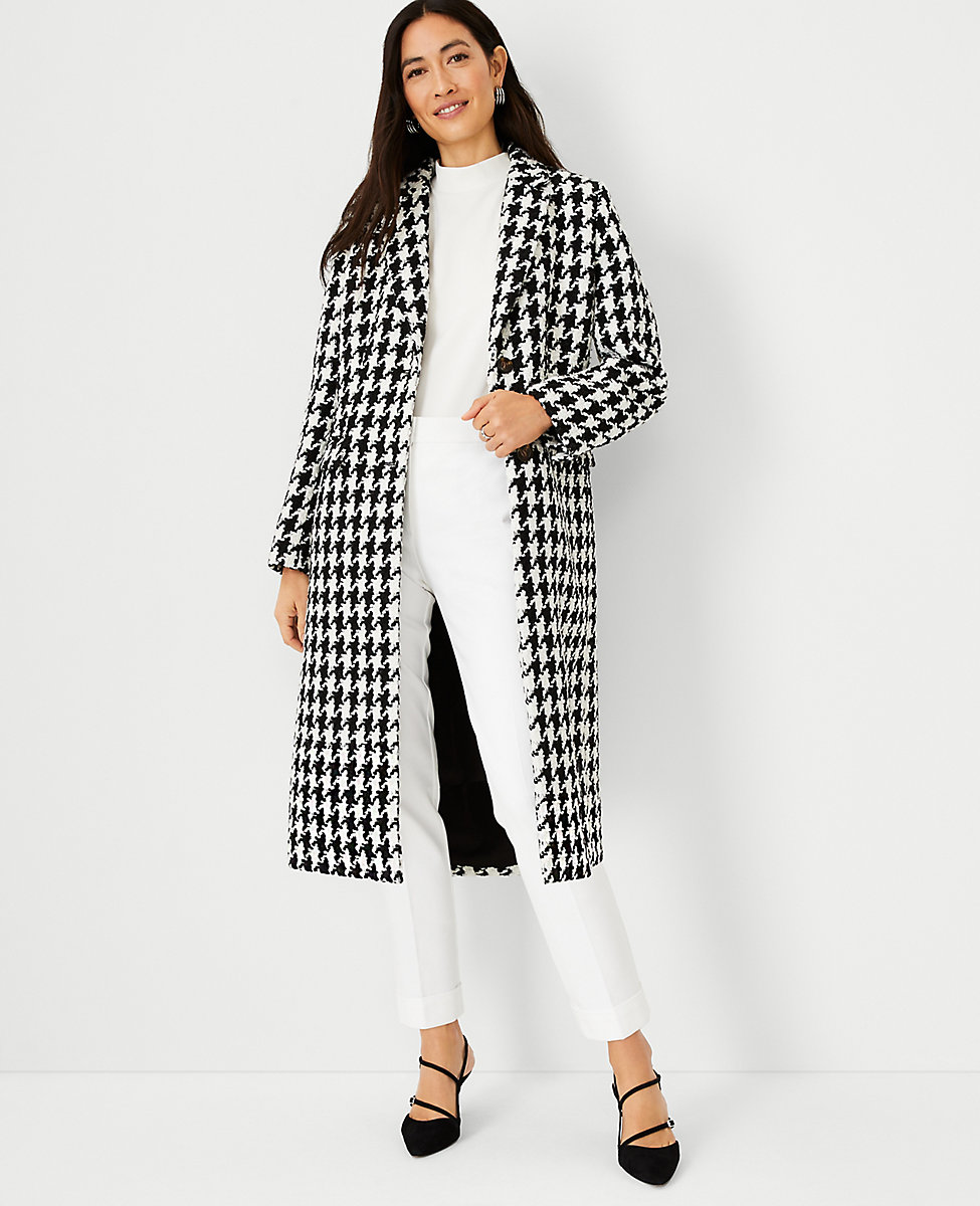 Houndstooth Chesterfield Coat