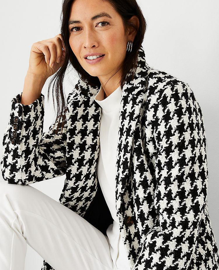 Houndstooth Chesterfield Coat