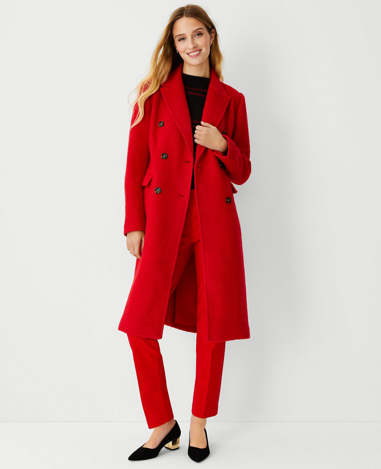 Ann taylor 2025 red coat