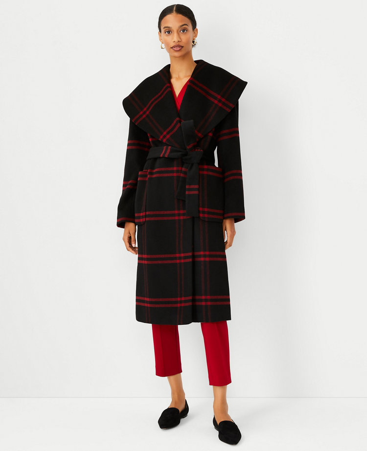 Shawl collar wrap shop coat ann taylor