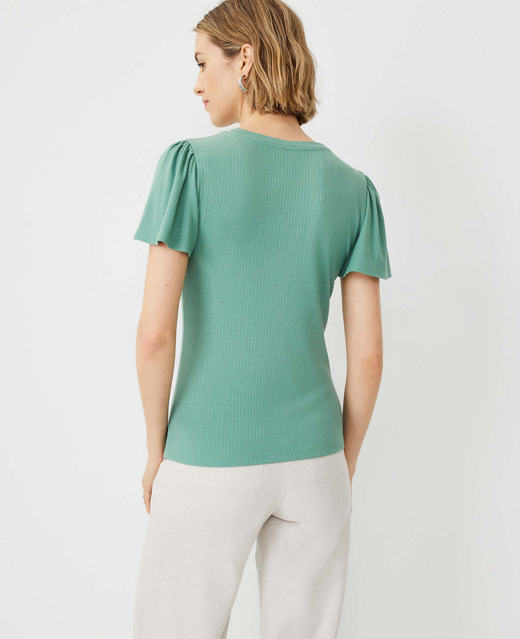 Gathered Sleeve Top