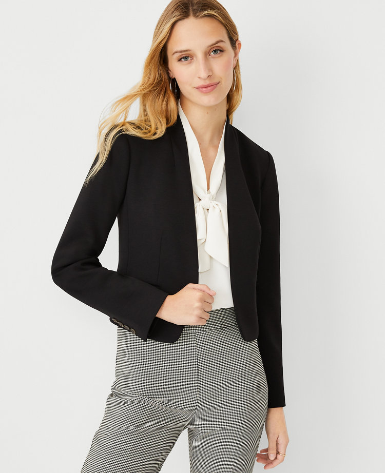 The Petite Cutaway Blazer in Double Knit