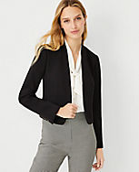 The Petite Cutaway Blazer in Double Knit carousel Product Image 1