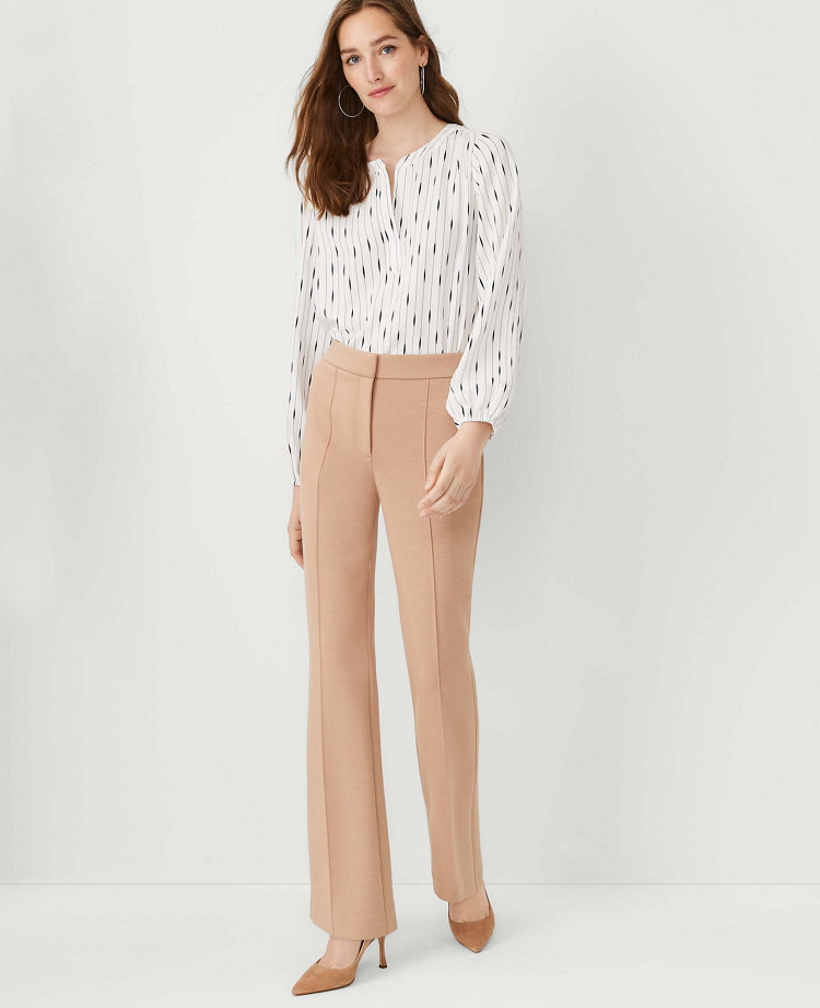 Petite Wide-Leg Double Knit Pant