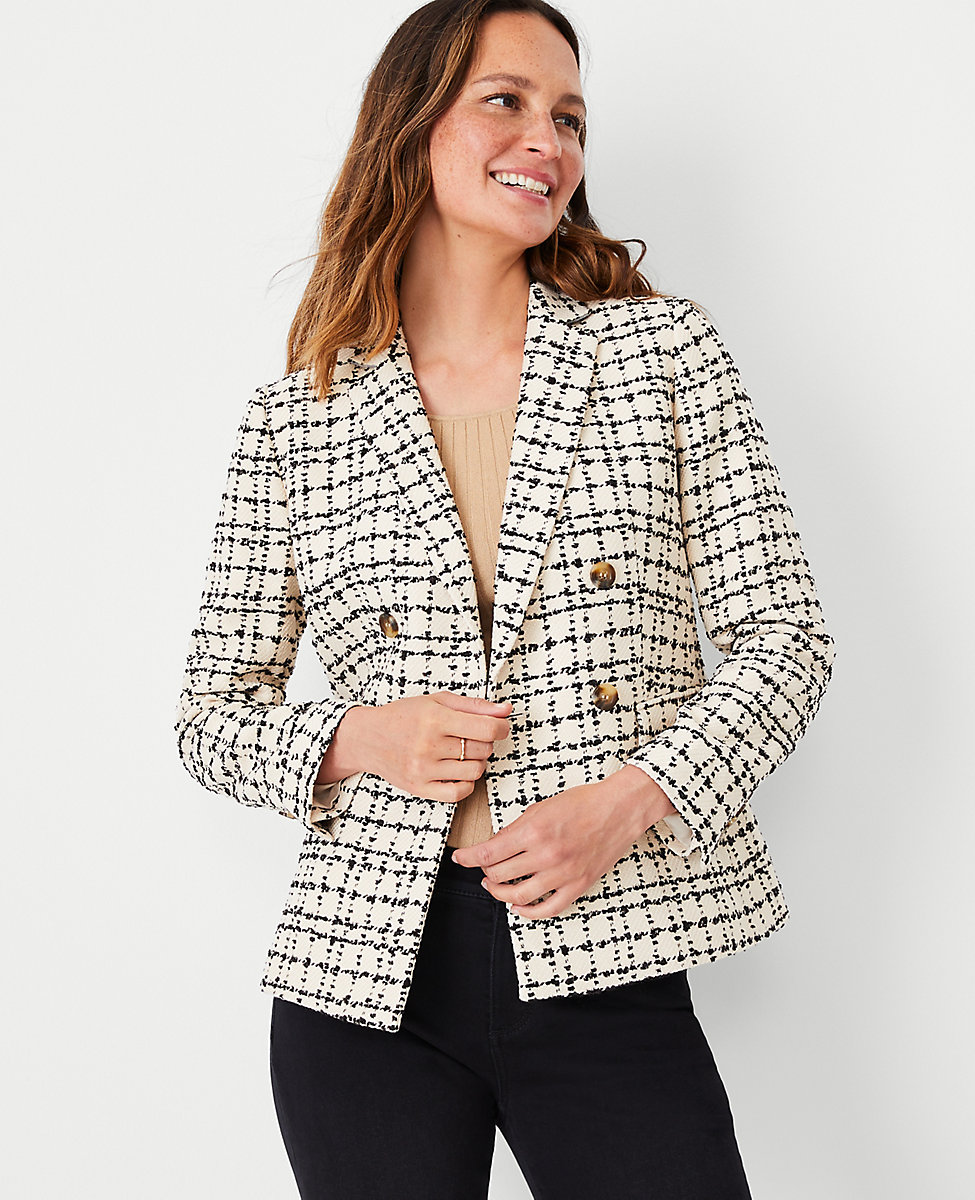 information Bot Umeki The Tailored Double Breasted Blazer in Tweed