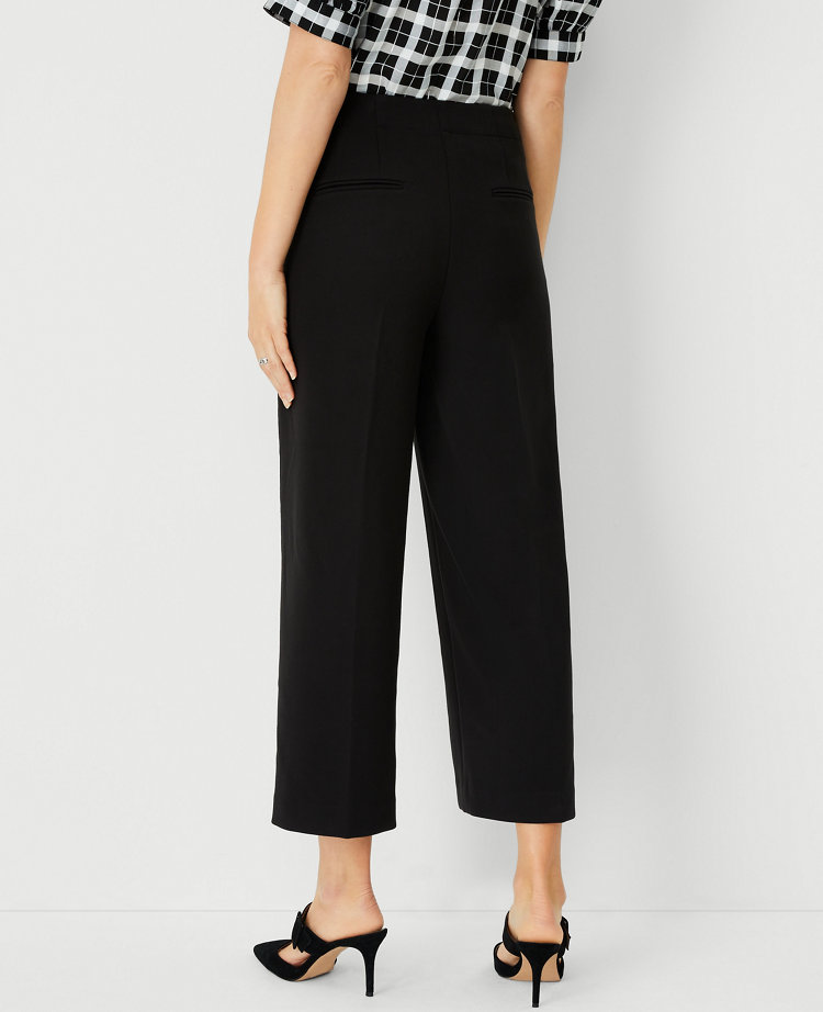 The Petite Kate Wide Leg Crop Pant