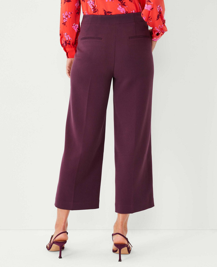 The Petite Kate Wide Leg Crop Pant