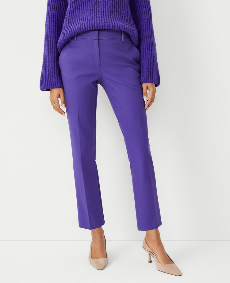 Ann Taylor The Petite Eva Ankle Pant In Ultraviolet