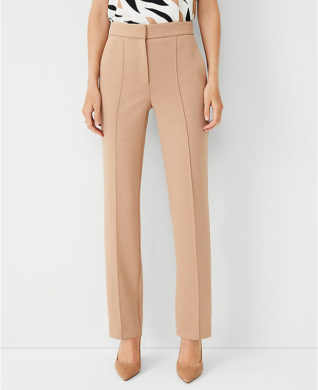 The Petite Straight Pant in Double Knit