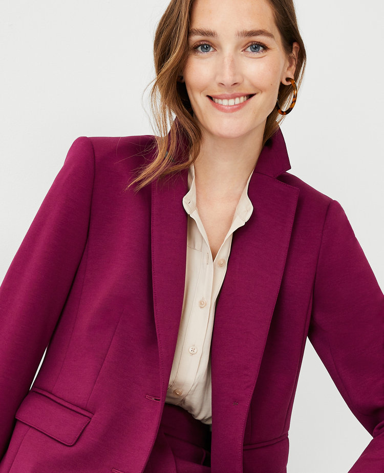 The Tall Notched Two Button Blazer in Double Knit