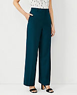 The Wide Leg Pant in Airy Wool Blend - Curvy Fit carousel Product Image 1