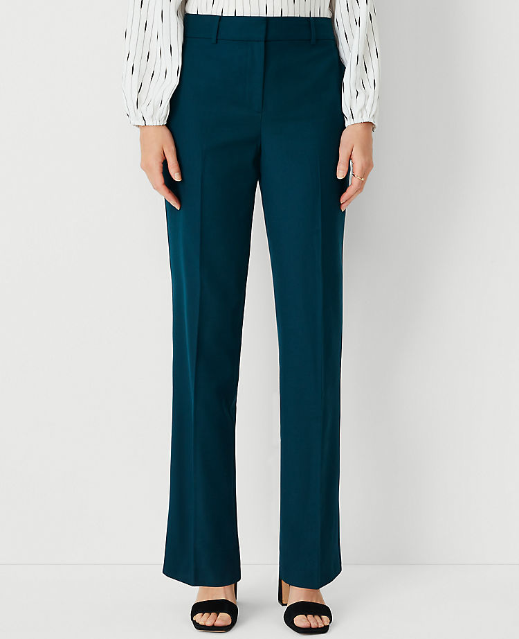 The Sophia Straight Pant in Airy Wool Blend - Curvy Fit