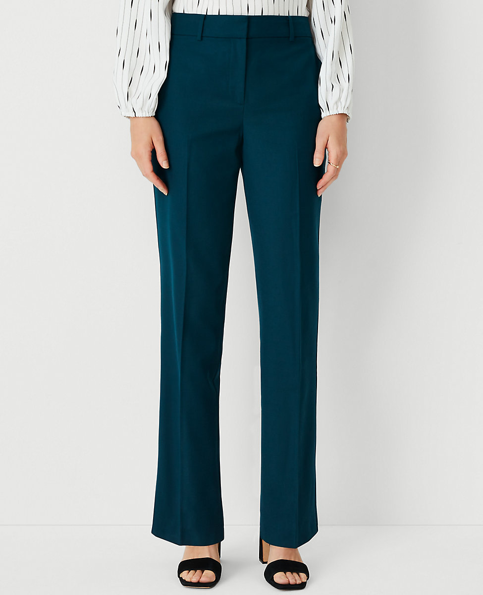 The Petite Sophia Straight Pant in Airy Wool Blend - Curvy Fit