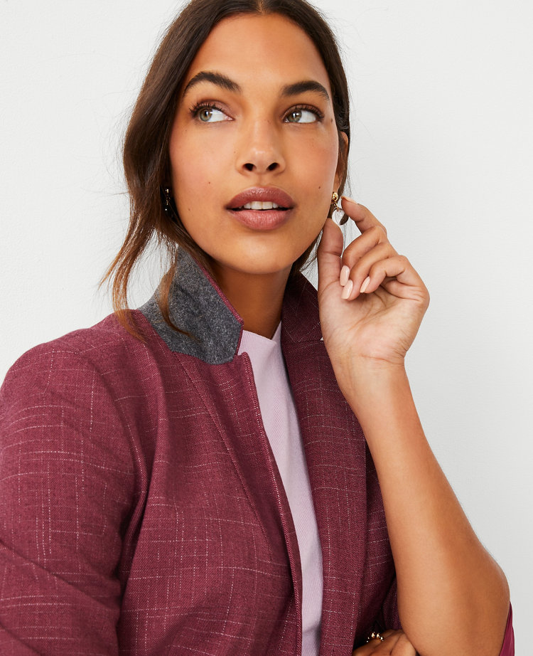 Ann Taylor - Every outfit has a hero. For @kattanita, it's that perfect pink  blazer. (Even tossed over your shoulders, it totally saves the day.)  #OutfitHero Shop This Look