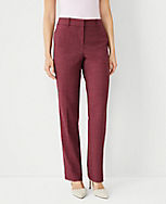 The Petite Sophia Straight Pant in Cross Weave - Curvy Fit carousel Product Image 1