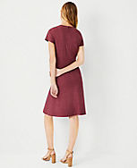 The Petite Flare Dress in Cross Weave carousel Product Image 2
