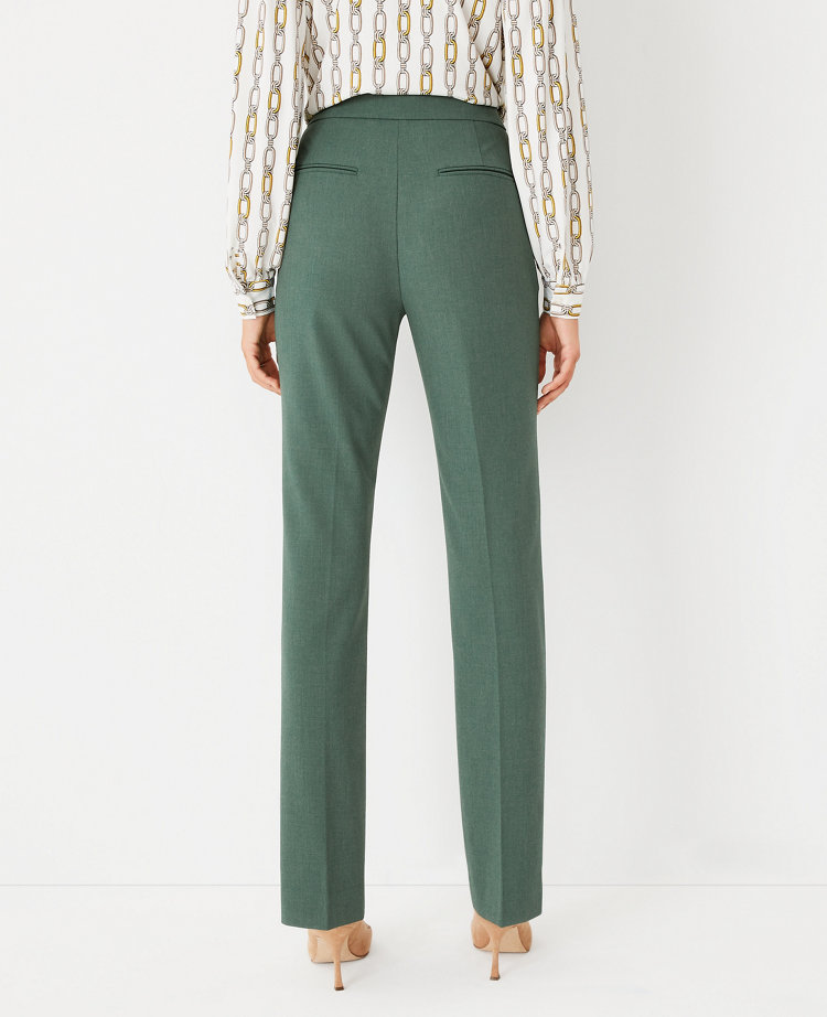 The Petite Side Zip Sophia Straight Pant in Bi-Stretch