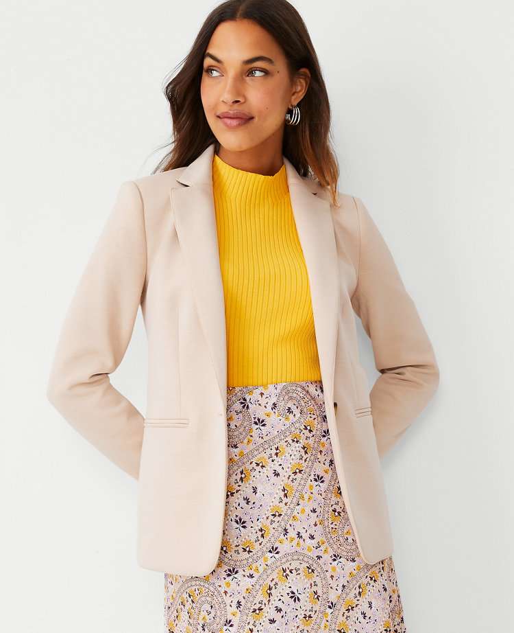 The Petite Hutton Blazer In Double Knit, 44% OFF