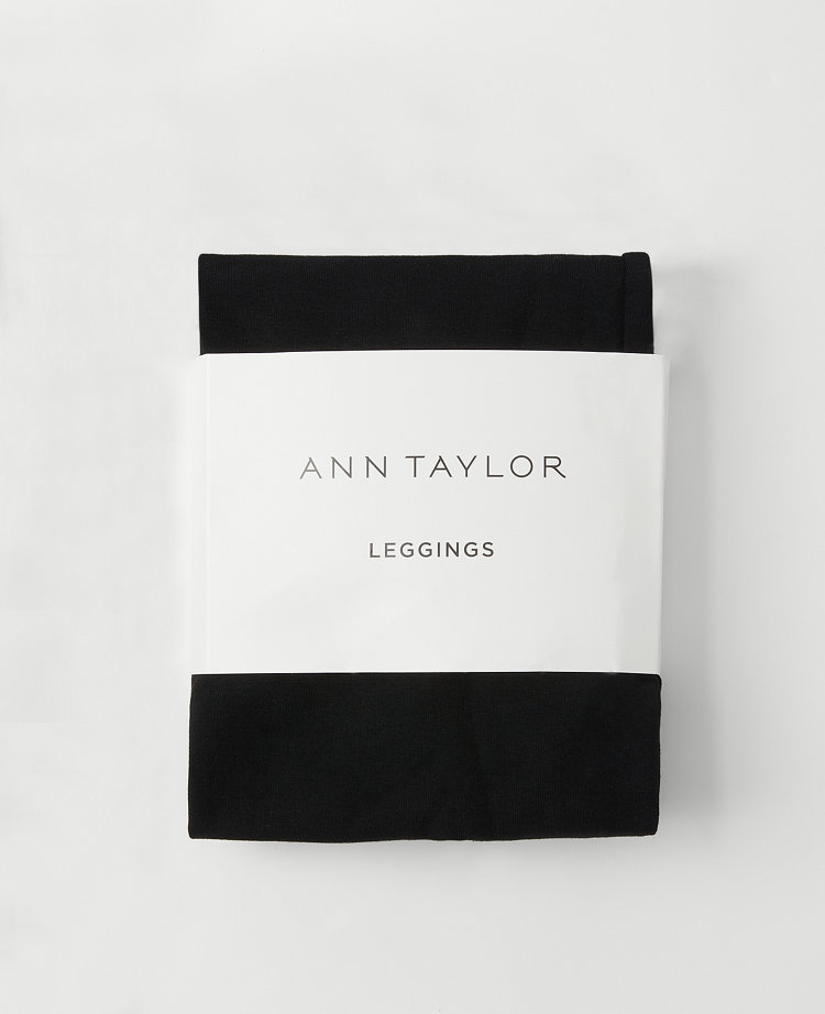 Ann Taylor LOFT Leopard Print Black Leggings Size S (Petite) - 65