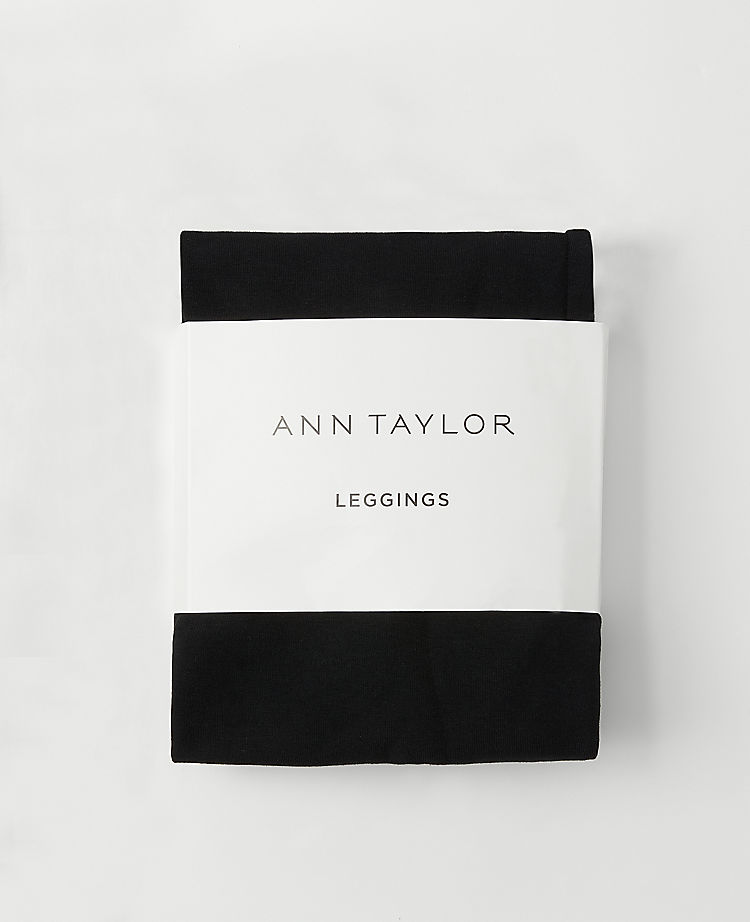 Ann Taylor LOFT Grid Black Blue Leggings Size M (Petite) - 63% off