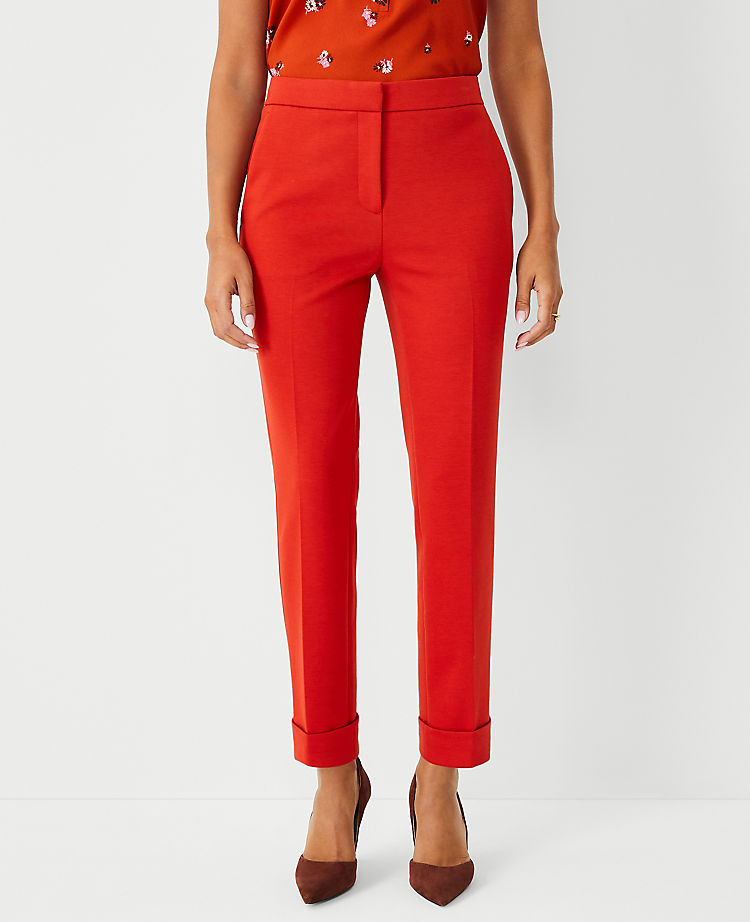 The Petite High Waist Everyday Ankle Pant in Double Knit
