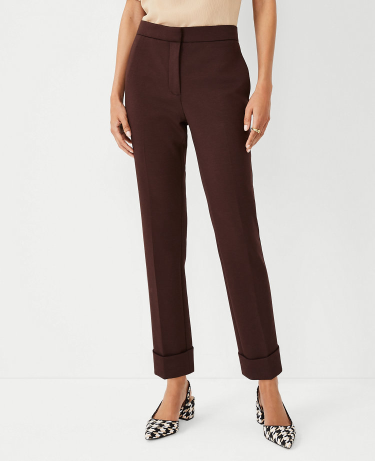 The Petite High Waist Everyday Ankle Pant in Double Knit