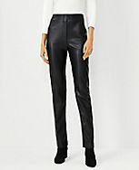 The High Waist Audrey Pant in Faux Leather carousel Product Image 3