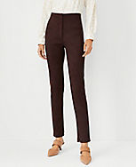 The Petite High Waist Audrey Pant in Faux Suede carousel Product Image 2