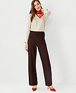 The Petite Faux Suede Side Zip Straight Pant carousel Product Image 1