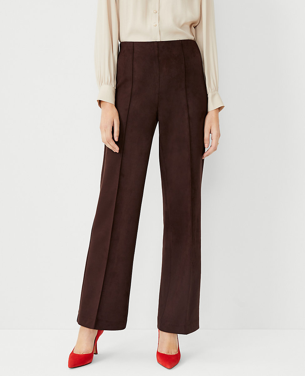 The Petite High Waist Side Zip Straight Pant - Curvy Fit