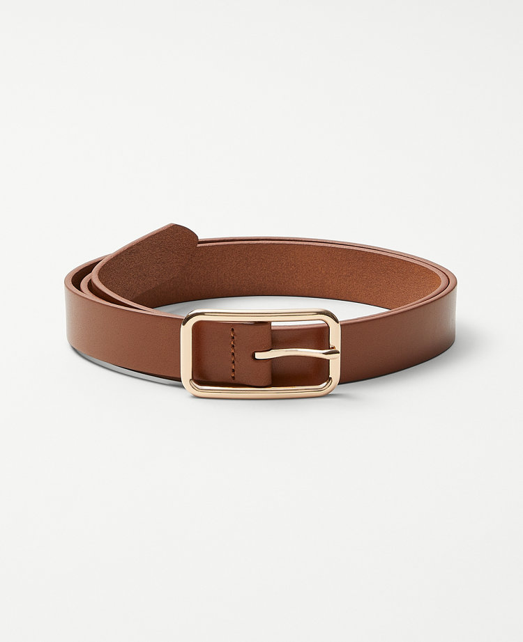 Leather Skinny Belt