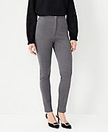 The High Waist Audrey Pant in Herringbone carousel Product Image 1