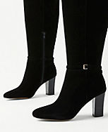 High Heel Suede Buckle Boots carousel Product Image 2