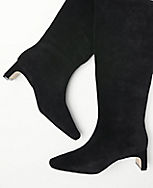 Suede Blade Heel Boots carousel Product Image 2
