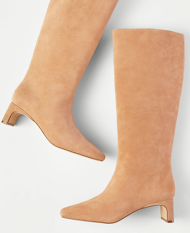 Ann taylor hot sale suede boots