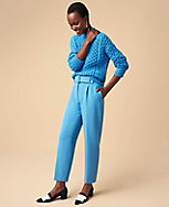 The Petite Belted Taper Pant carousel Product Image 3