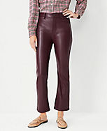 The Petite Faux Leather Boot Crop Pant carousel Product Image 3
