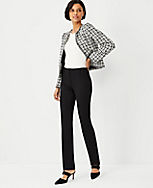 The Petite Sophia Straight Pant in Knit carousel Product Image 1