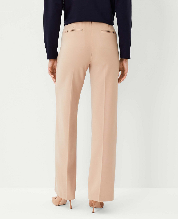 The Side Zip Straight Pant in Twill - Curvy Fit