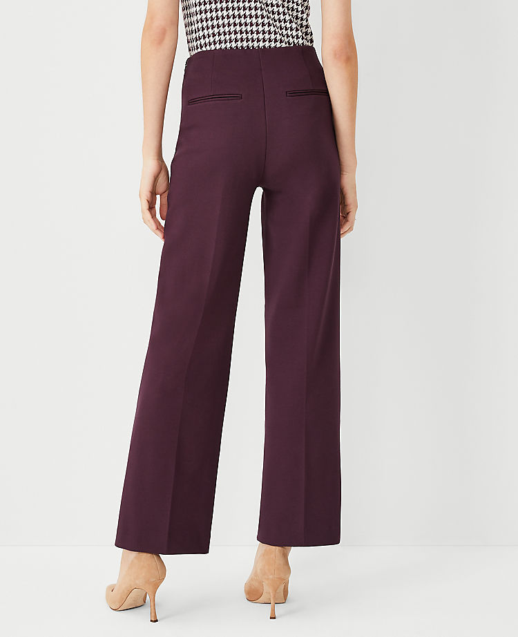 The Side Zip Straight Pant in Twill - Curvy Fit